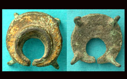 Belt Mount, Bulls Horns, Romano/Celtic, c. 1st-3rd Cent AD